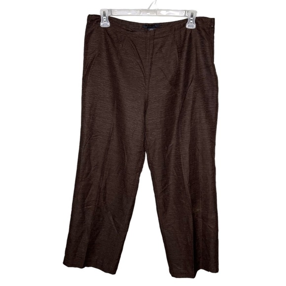 SilkLand Women’s 100% Silk Ankle Trousers Pants - Picture 1 of 7